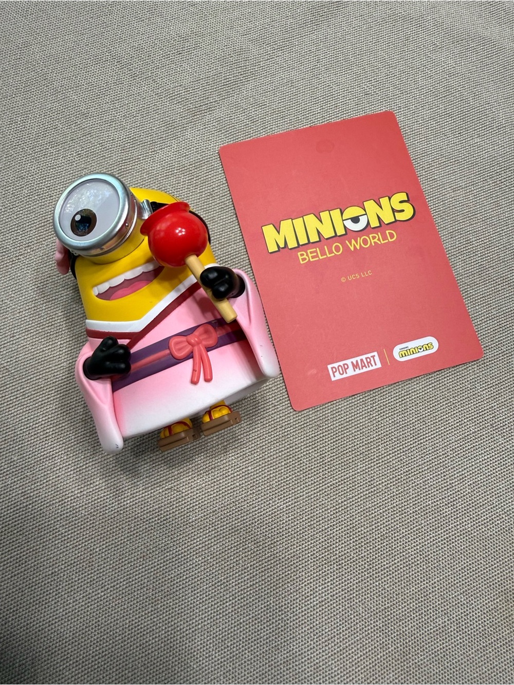POP MART Minions Sakura Mel Bello World Figure w/ card